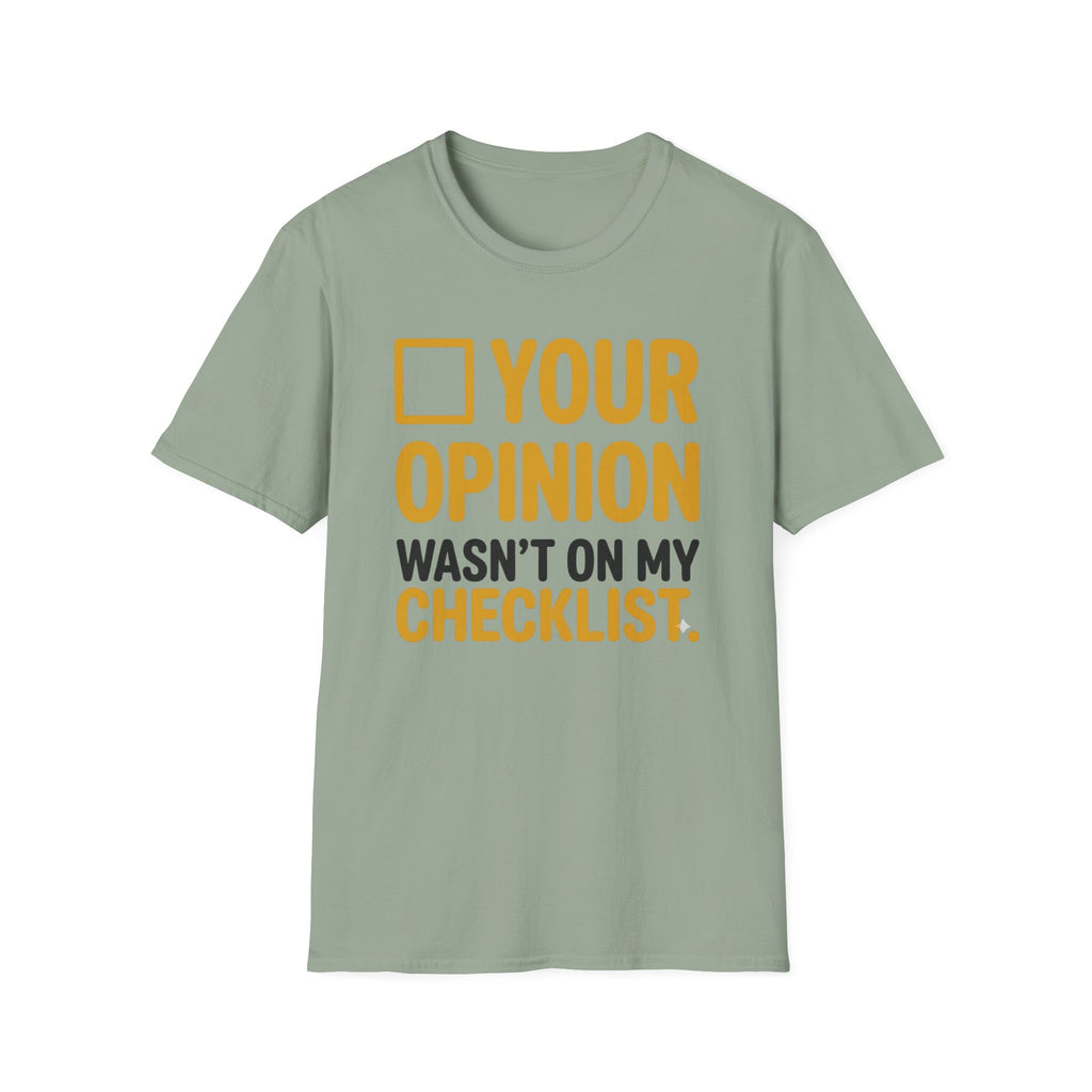 Not On My Checklist T-Shirt