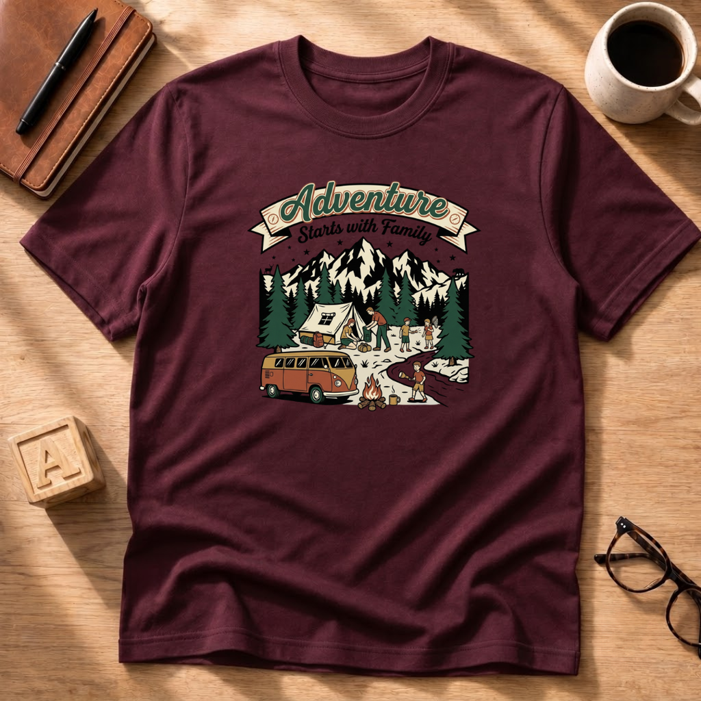 Adventure Starts With Family T-Shirt