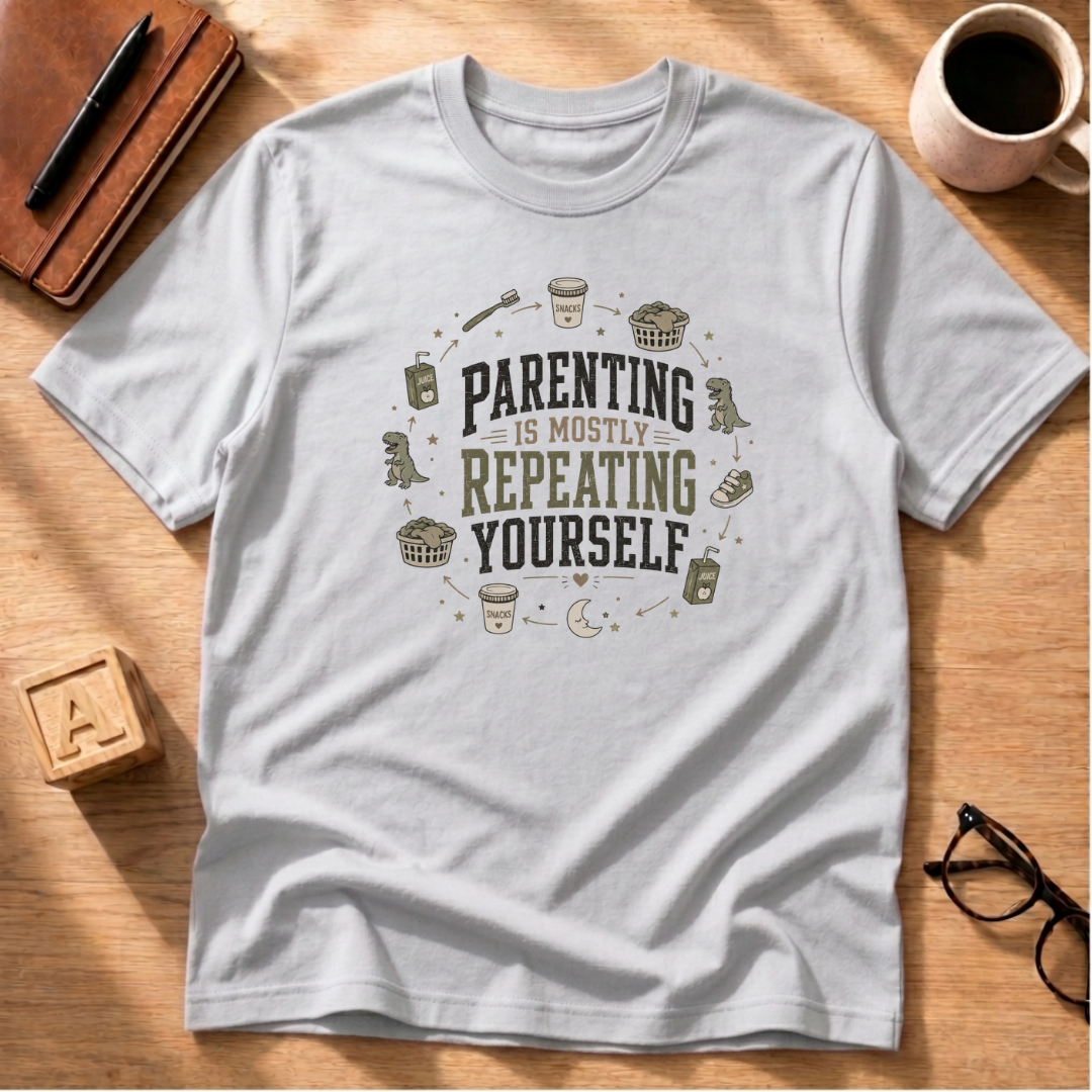 Parenting Is Mostly Repeating Yourself T-Shirt