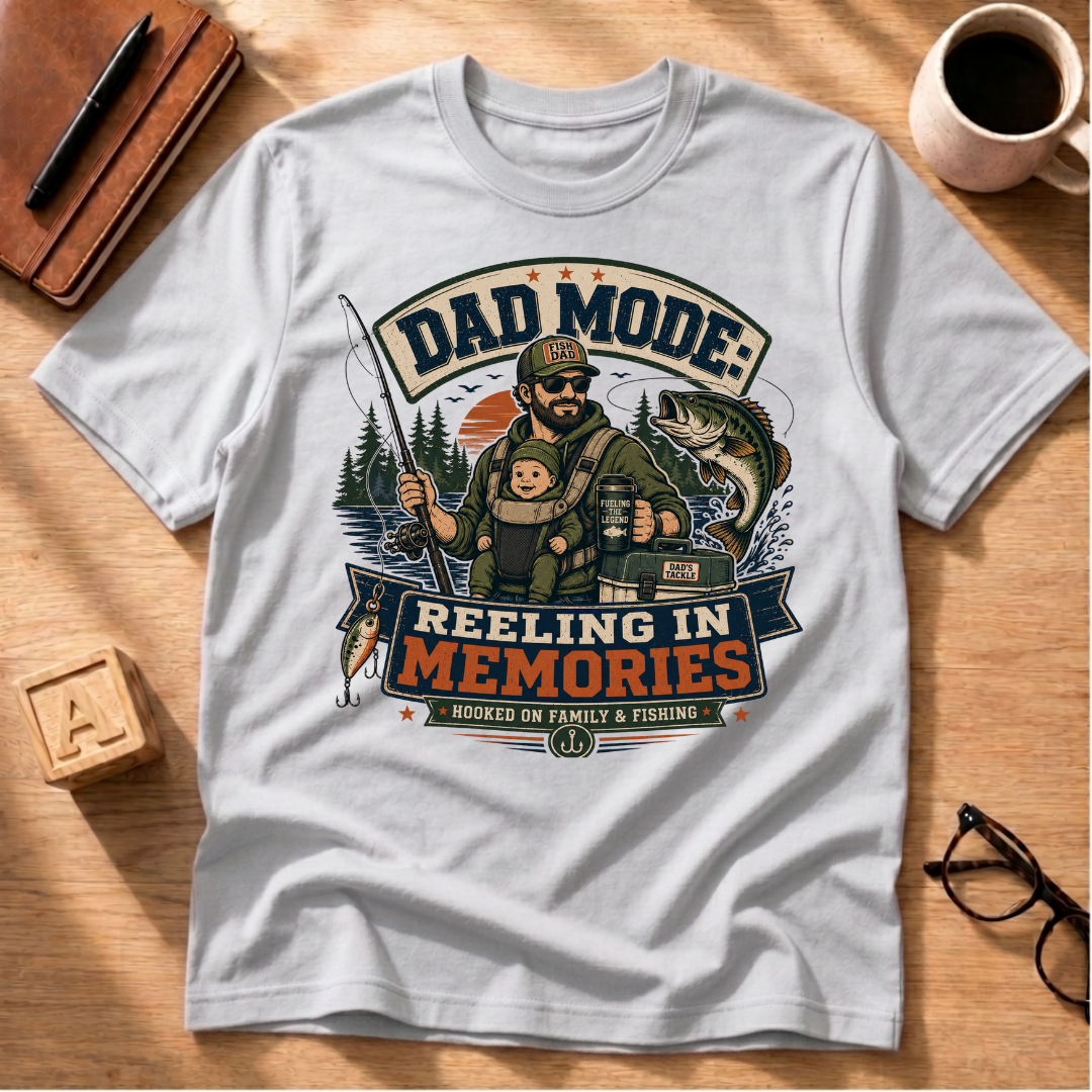 Dad Mode: Reeling In Memories T-Shirt
