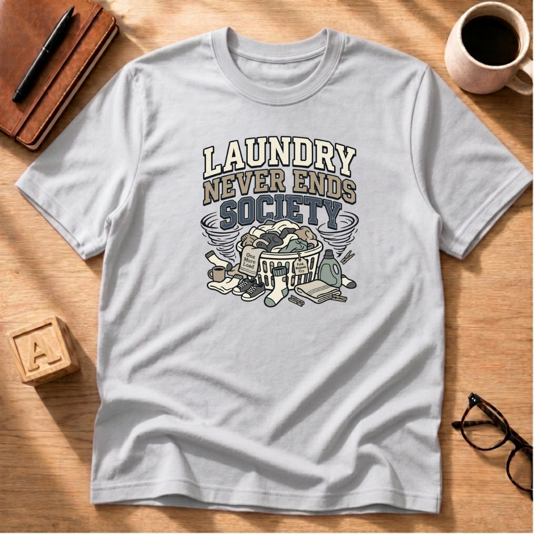 Laundry Never Ends Society T-Shirt