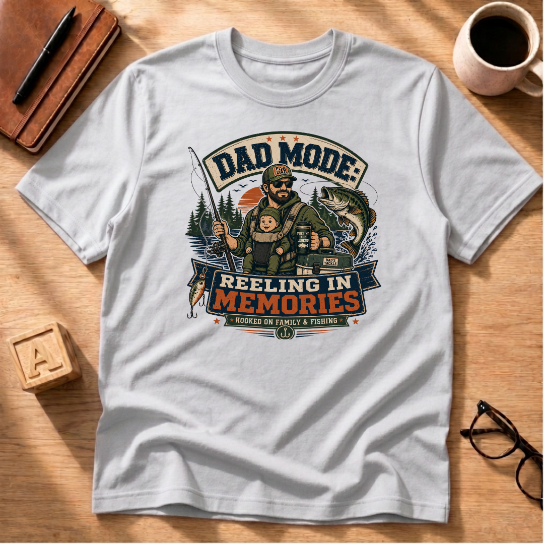 Dad Mode: Reeling In Memories T-Shirt