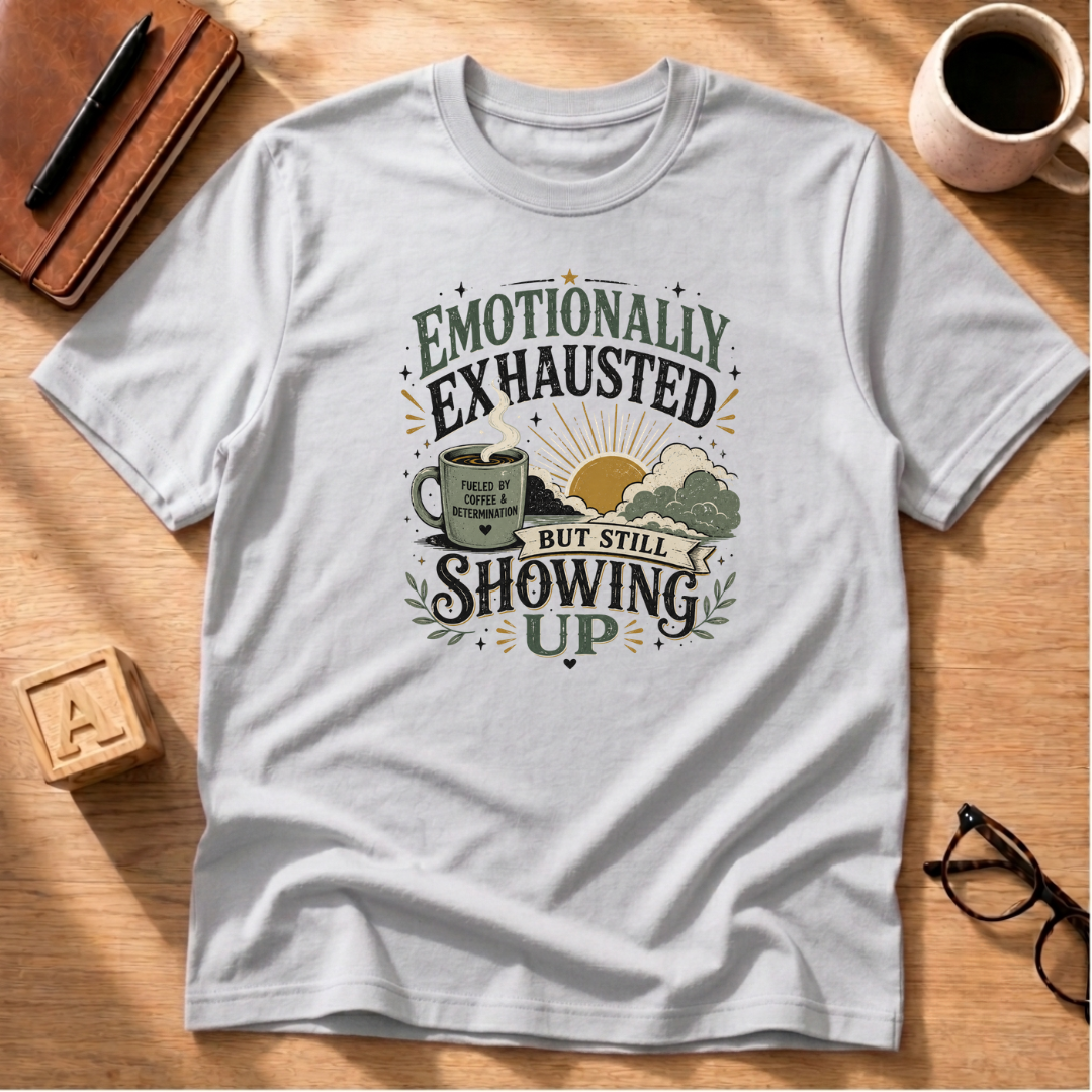 Emotionally Exhausted - But Still Showing Up T-Shirt