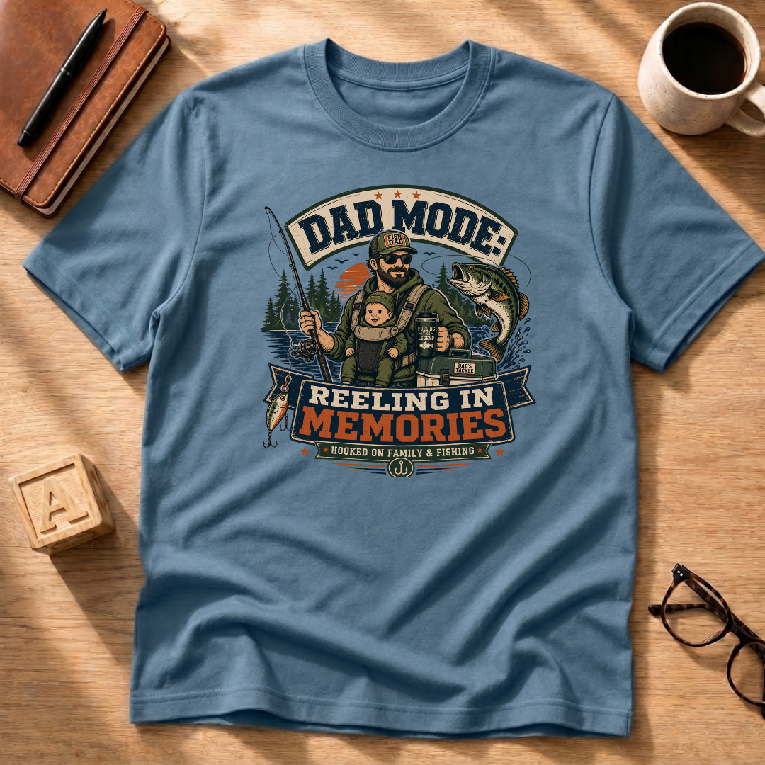 Dad Mode: Reeling In Memories T-Shirt