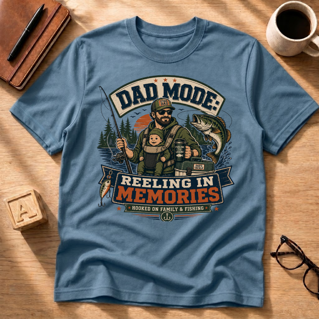 Dad Mode: Reeling In Memories T-Shirt