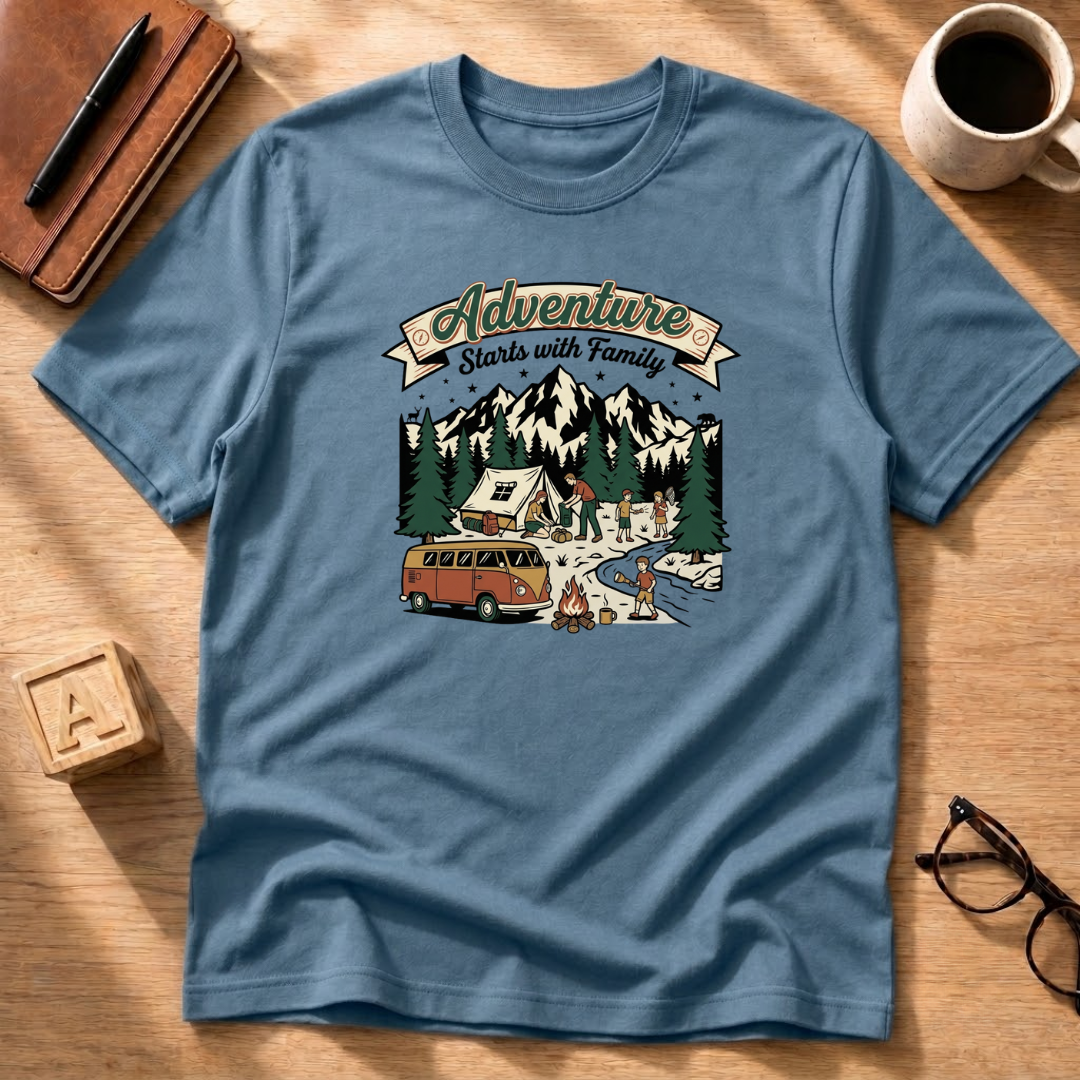Adventure Starts With Family T-Shirt
