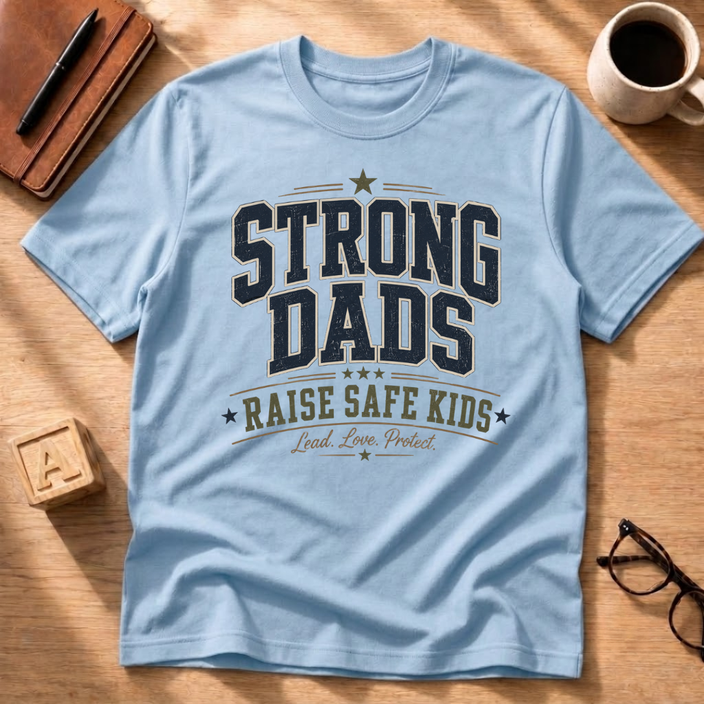 Strong Dads Raise Safe Kids T-Shirt