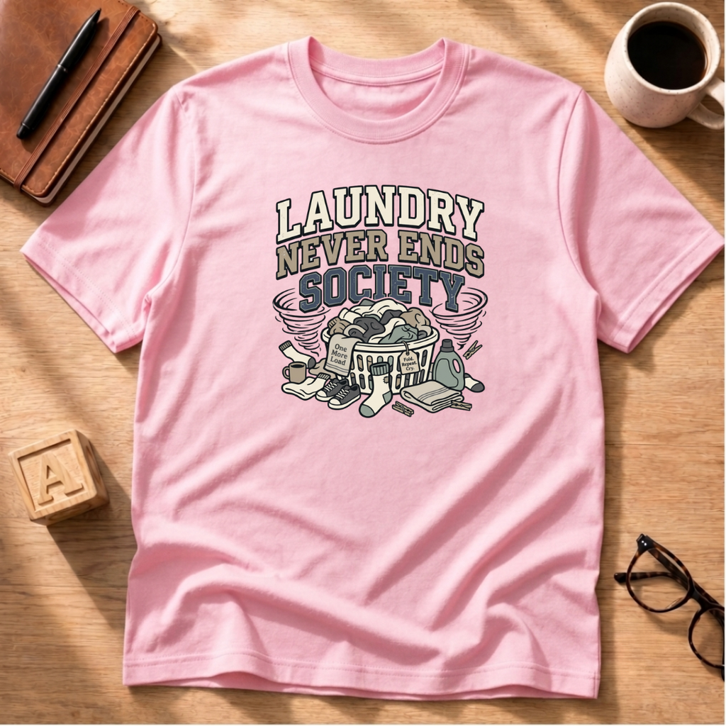 Laundry Never Ends Society T-Shirt