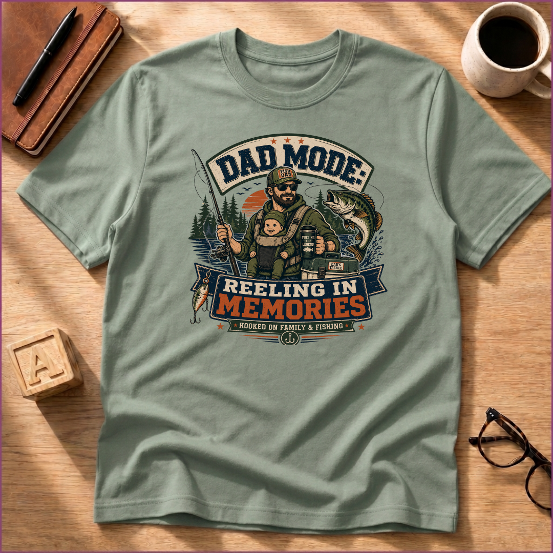 Dad Mode: Reeling In Memories T-Shirt