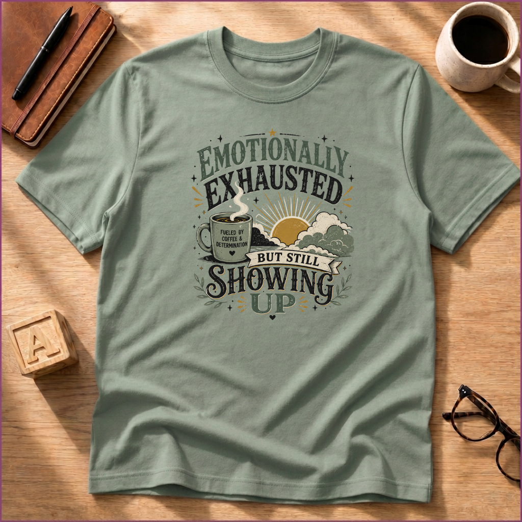 Emotionally Exhausted - But Still Showing Up T-Shirt