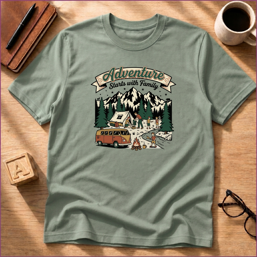 Adventure Starts With Family T-Shirt