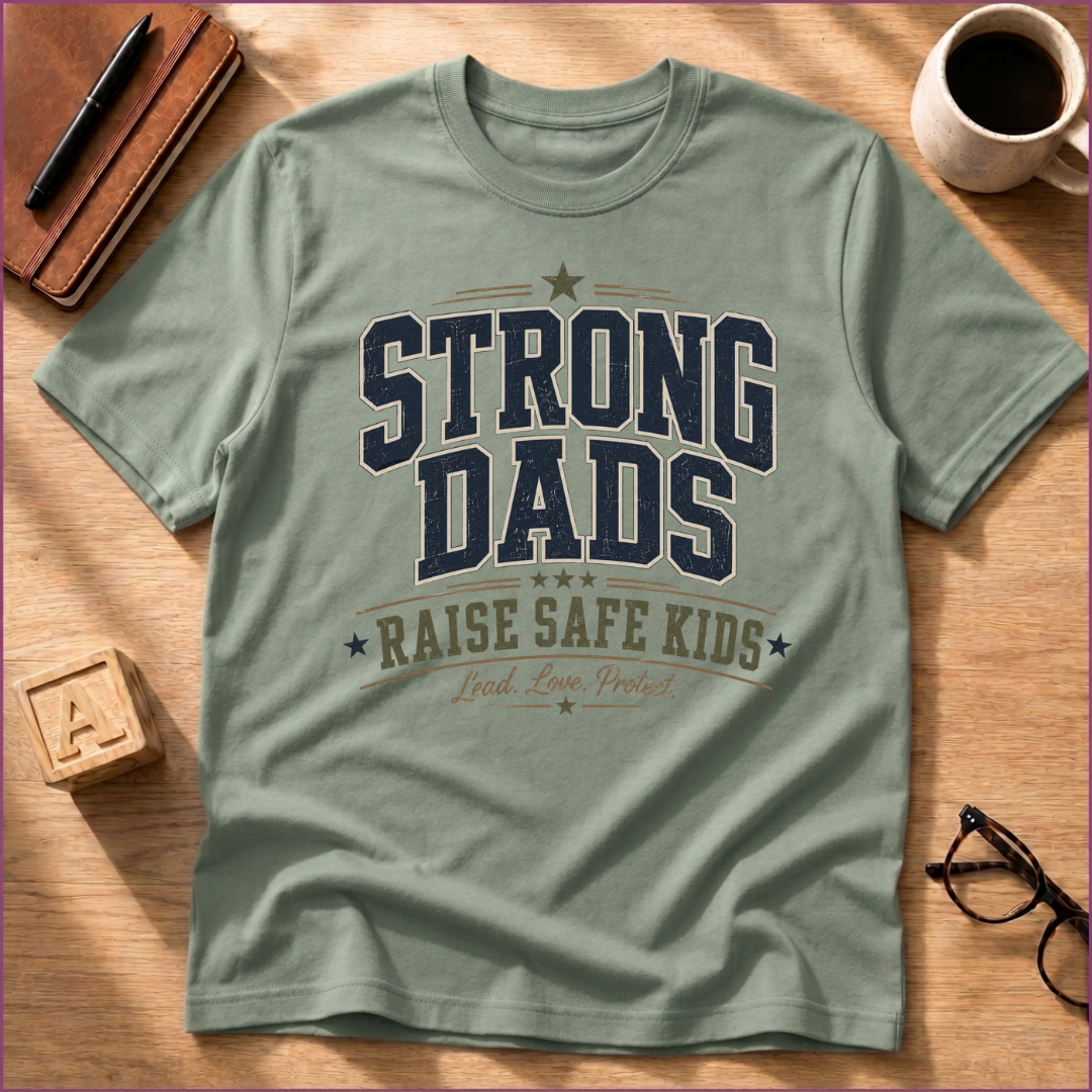 Strong Dads Raise Safe Kids T-Shirt