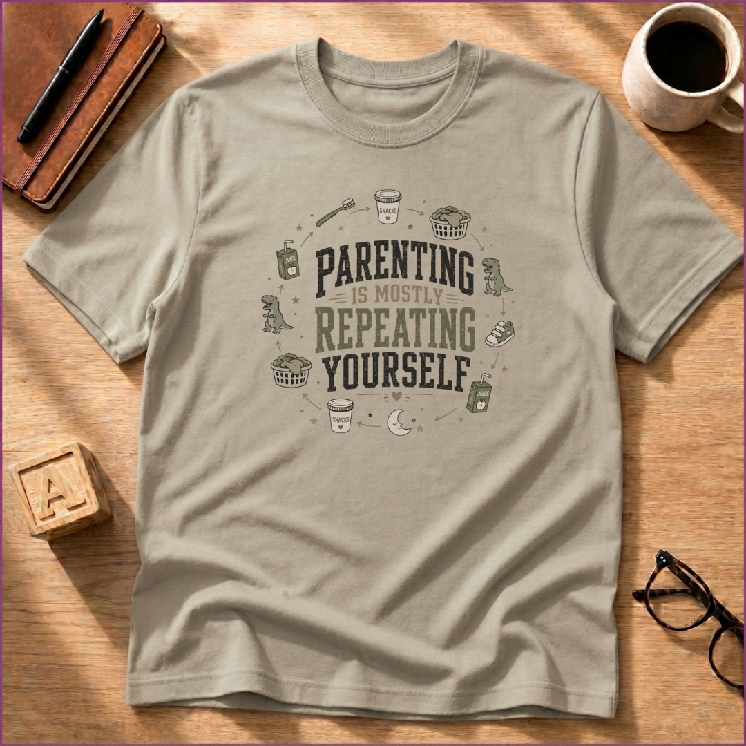 Parenting Is Mostly Repeating Yourself T-Shirt