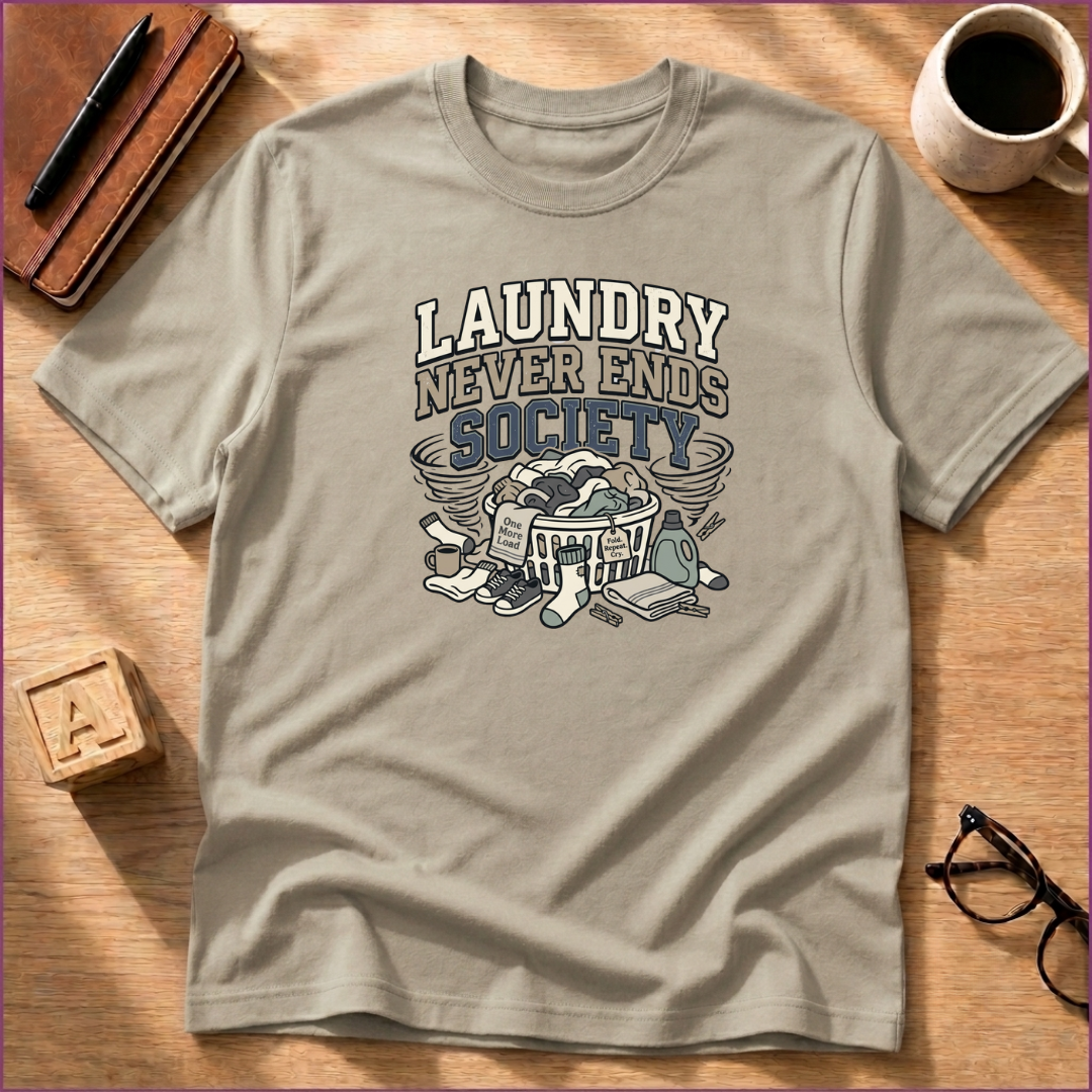 Laundry Never Ends Society T-Shirt