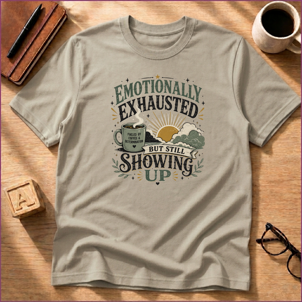 Emotionally Exhausted - But Still Showing Up T-Shirt