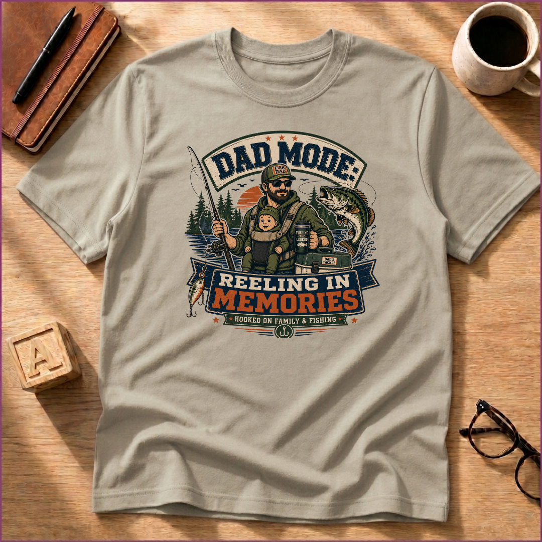 Dad Mode: Reeling In Memories T-Shirt