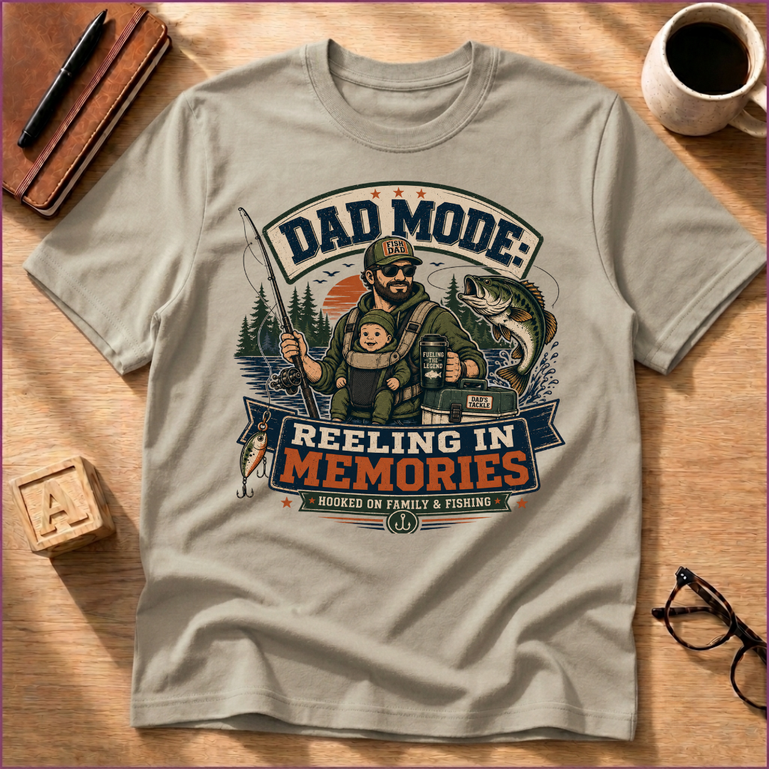 Dad Mode: Reeling In Memories T-Shirt