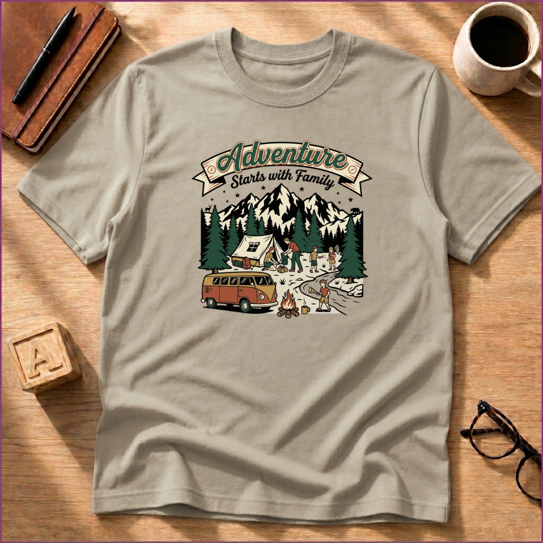 Adventure Starts With Family T-Shirt