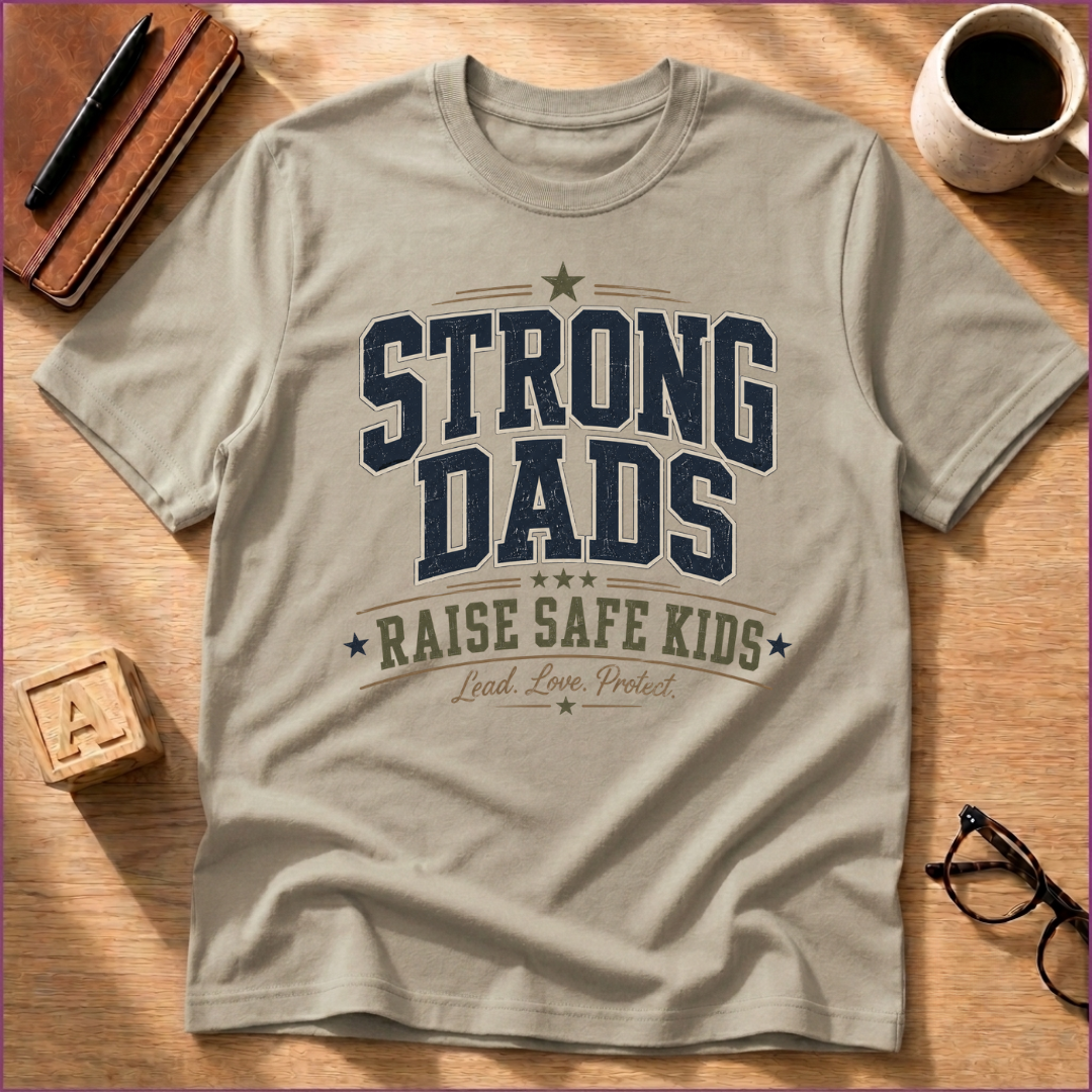 Strong Dads Raise Safe Kids T-Shirt