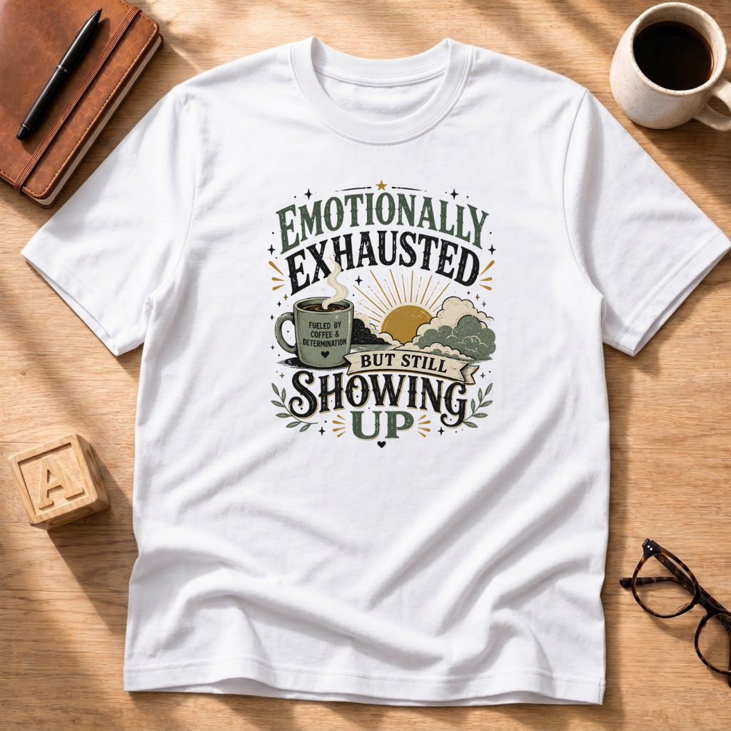 Emotionally Exhausted - But Still Showing Up T-Shirt