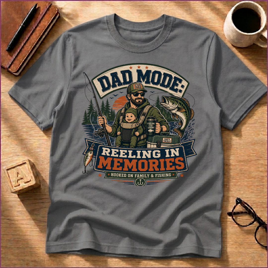 Dad Mode: Reeling In Memories T-Shirt
